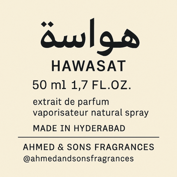 A&S* HAWASAT PERFUME INSPIRED BY RASASI HAWAS FOR MEN & WOMEN|SWEET AND MILD FRAGRANCE|50 ML EAU DE PARFUM SPRAY