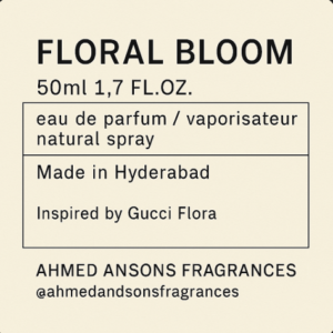 A&S* FLORA BLOOM INSPIRED BY GUCCI FLORA PERFUME FOR WOMEN|FLORAL AND MILD FRAGRANCE|50 ML EAU DE PARFUM SPRAY
